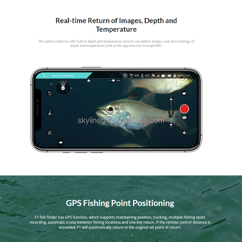 2020 New CHASING F1 Fish Finder Drone Wireless Underwater Fishing Camera
