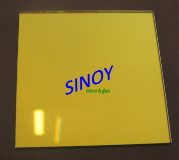 SINOY golden mirror made glass from golden tinted glass, golden decor mirror from China