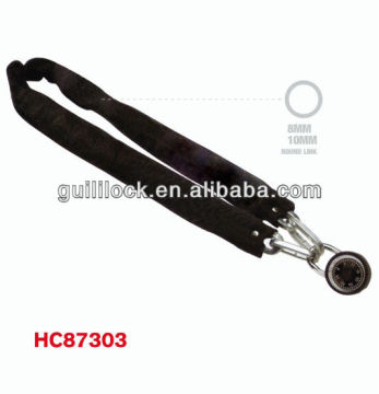 HC87303 bicycle chain lock with pad lock