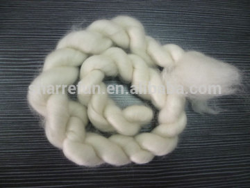 100% Combed Dehaired Cashmere Tops White