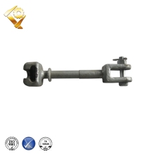 Socket clevis extension link for overhead line