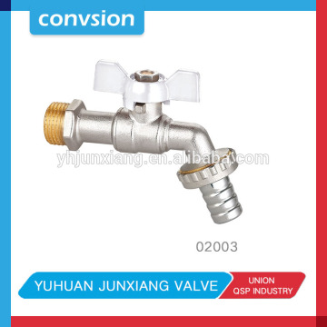 Bath Brass Ball Valve Taper Wall Mount Bath Faucet