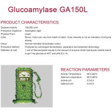 Glukoamilase terkonsentrasi untuk alkohol