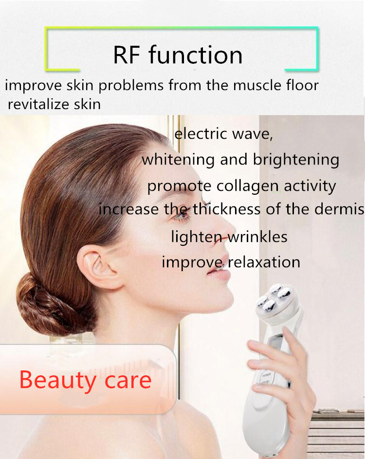 facial beauty device EMS & RF vibration massage beauty instrument