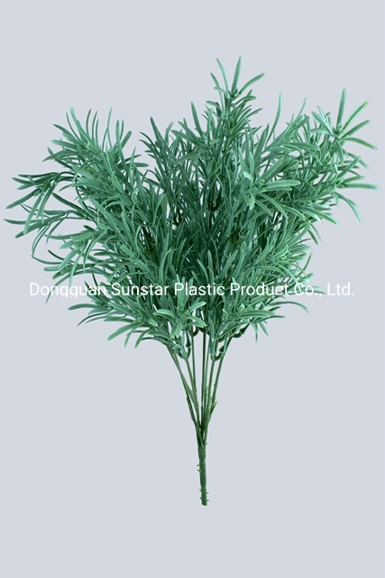 Anti UV PE Plastic Podocarpus Grass Fake Flower Artificial Plant for Home Garden Decoration (49221)