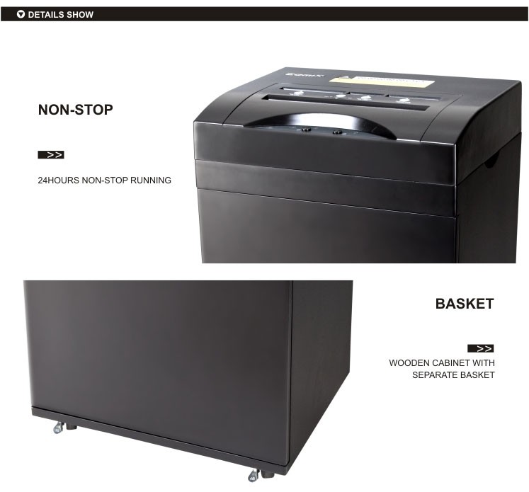 Super silent with 80L bin for paper and CD,card ,Office Paper Shredder