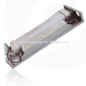 IP65 Waterproof 2ft LED T8 light emergency units kit with 12v battery pack