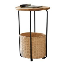 INS Style Rattan Cane Side Table