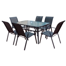 Portable Steel Folding Chairs and Table Sets for Outdoor Gardens
