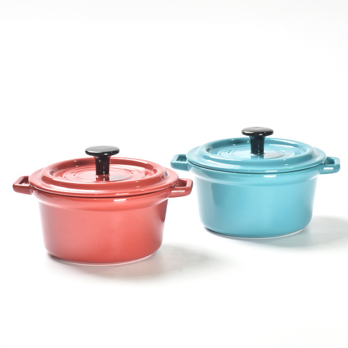Diseño de cocina de diseño personalizado Mini cacerola de cerámica juego