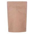 Recycled Kraft Paper Stand Up Pouch with Zipper
