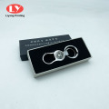 Custom Silver Letters Ivory Pearl Paper Keychain Box