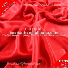 F.D.Dyed gold satin fabric