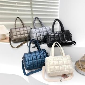 Puffy Shoulder Tote Bag