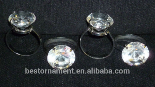 Rhinestone Diamond Ring Napkin Holders.