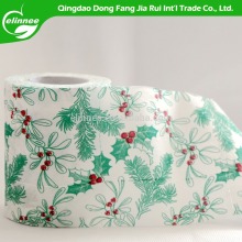 Merry Christmas holly printed toilet paper
