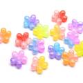Wholesale 3D Gradient Flower Resin Cabochon Flatback Charm For Diy Craft Jewelry Accessory