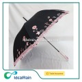 Dantel boru ile kişiselleştirilmiş özel tasarım şemsiye