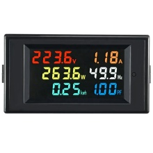 6-in-1 LED Multi-Function Voltage Current Power Frequency KWH PH Meter