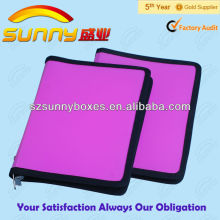 plastic document case zipper file folder