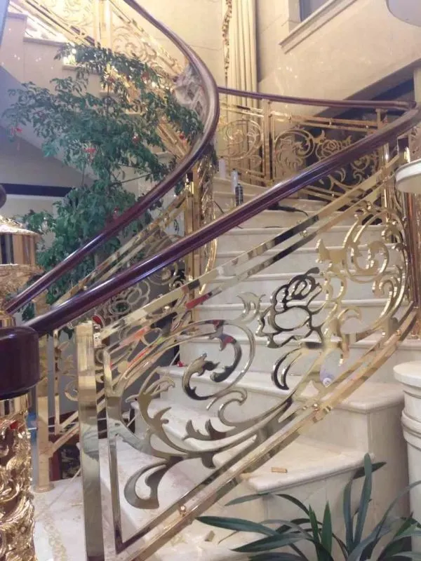 Villa Decorative Luxury Interior Cast Stair Aluminum Baluster