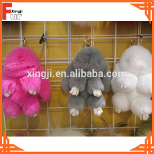 Lovely Rabbit Shape Rex Rabbit Fur Keychain