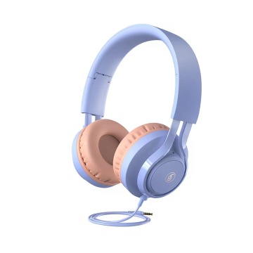 Auriculares lindos para niños con control de alambre de juego de micrófono