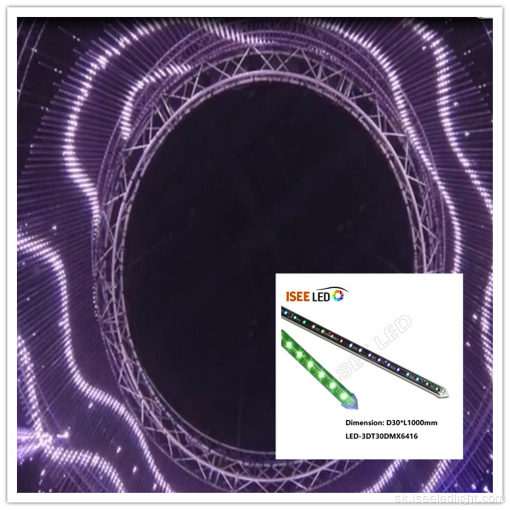 Hudobné svetlo LED 3D trubice ilúzia