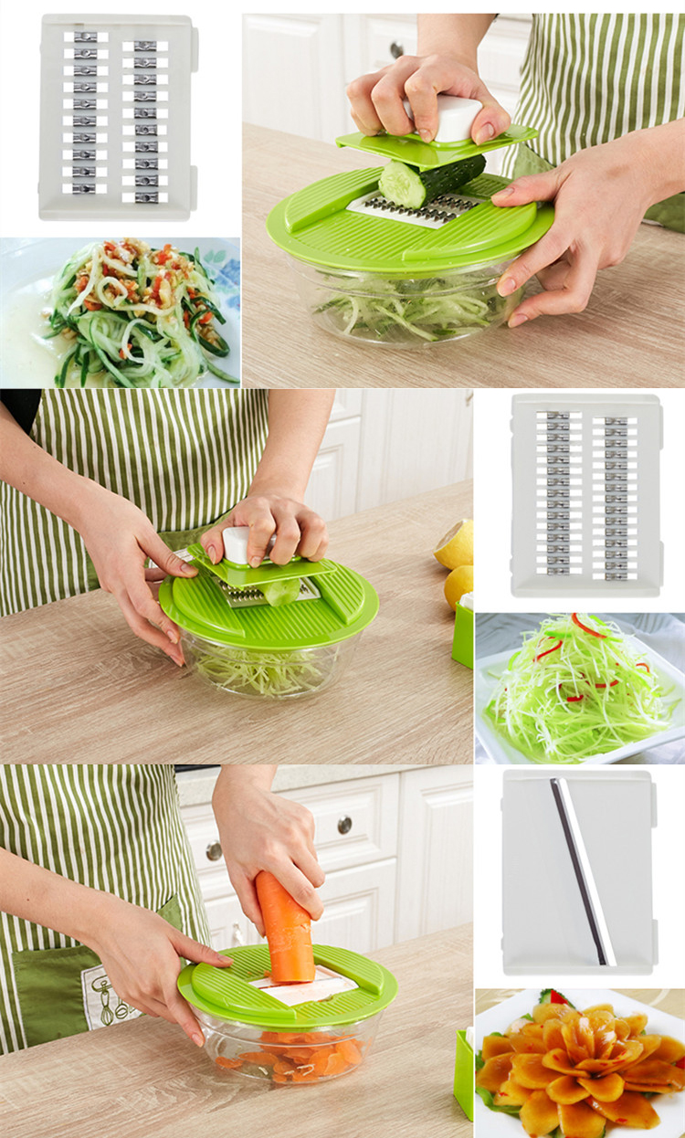 Easy Cleaning Multifunctional Manual Mandoline Vegetable Cutter Slicer Peeler