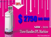 3 handles IPL Quantum / IPL Laser Machine For Skin Rejuvena
