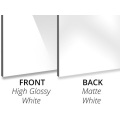 Panel kompozytowy z białego/matowego aluminium o grubości 3 mm o wysokim połysku