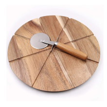 Acacia Wood Cutting Board & Pizza Tool Set