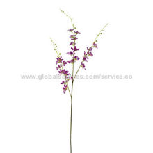 Artificial Flower, Single Mini Vanda, Made of Fabric, Various Colors are Available