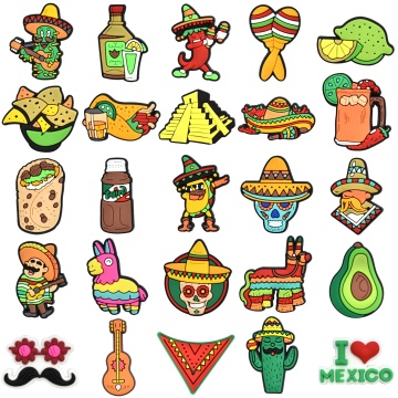 Fun DIY Shoes: New Mexican Food Charm Buckles & Clog Charms