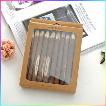 pencil packaging Kraft paper box with PET window