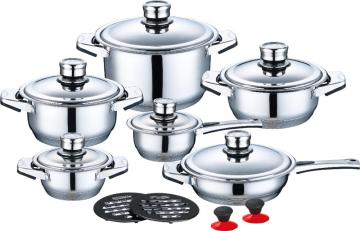 Best Quality 16 Pieces Wide Edge Cookware Set