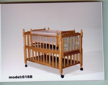 Wooden Baby Bed (618B)