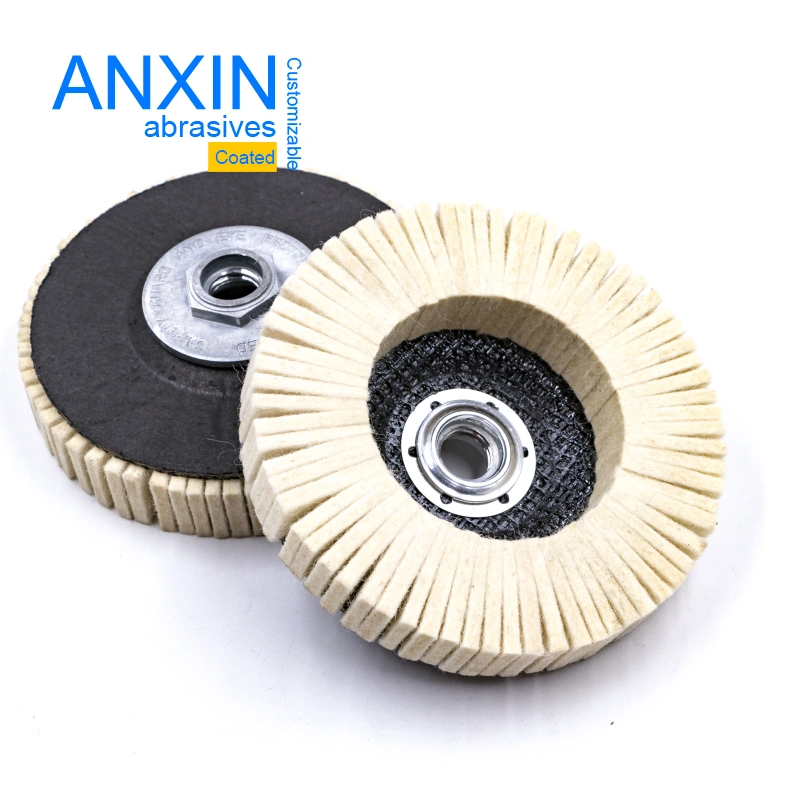 Wool Felt Flap Flat Vertical Disc for Fine Polishing