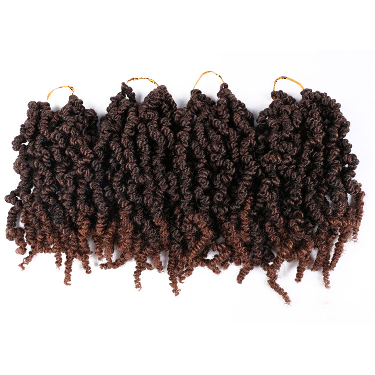 Wholesale Short Bomb Twist Crochet Hair Spring Twist Hair Pre-twisted Passion Twist Crochet Braids