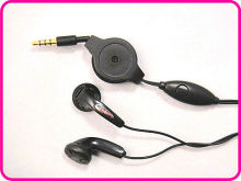 Promotion Retractable Earphones, Mobile Phone Retractable Earphone With Mic Ydt183