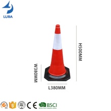 Hot Sale 750mm Yellow Rubber Traffic Safety Cones - Regular Road Marking Cones