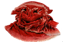 Worsted Crinkled Colorful Pure Wool Shawl