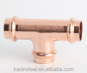 Copper M profile press pipe fitting plumbing fitting