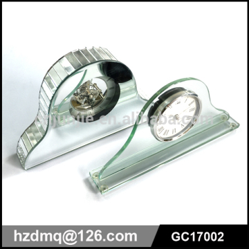 fashion design table glass clock