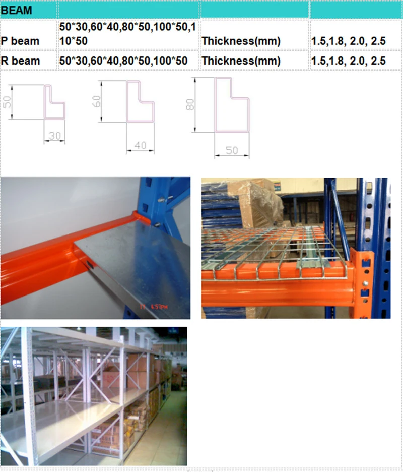 Color Customized Medium-Duty Racks Blue and Orange