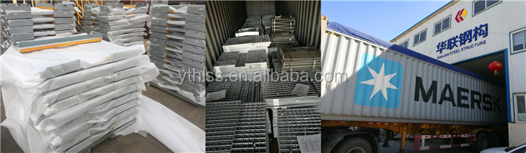 Stair step treads hdg steel grating  used for industrial ladders