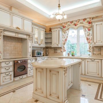 Custom Solid Oak Wood Kitchen Cabinets - Color & Size Options