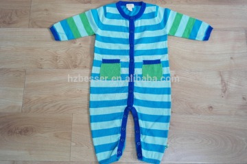 Hot sell stripes sets knit cardigan baby sweater