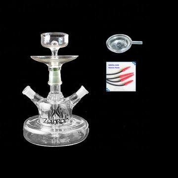 foam package transparent mini small portable glass hookah shishia