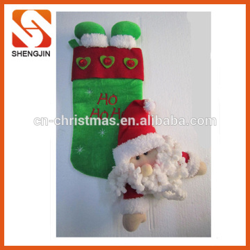 SJ-6889 Funny Merry Christmas Holiday Santa Stocking socks
